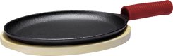 Gusseiserne Servierartikel oval, 17x12cm (2)