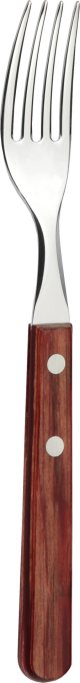 Steak-/Pizzabesteck "Churrasco" Gabel L: 20cm mahagoni (5)