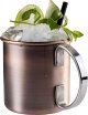 Becher "Moscow Mule" Antik-Kupferlook, glatt, matt, Ø 9,0 cm, H: 9,0 cm, 0,45 L (2)