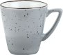 Porzellanserie "Granja" grau Tasse obere Kaffee Grande ()