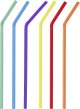 Trinkhalme aus Papier gestreift, 19,7cm (6)