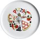 Pizzateller weiß mit Dekor "Pizza" Ø 30 cm ()