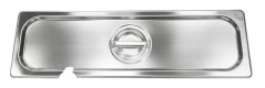 GN-Deckel mit Löffelausschnitt Edelstahl für 1/2 (6)