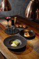 Porzellanserie "Lavanit" schwarz Teller tief (4)