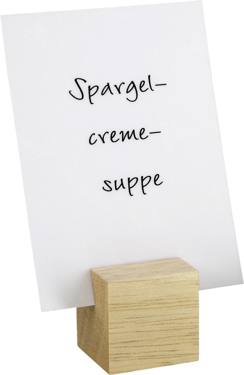 Kartenhalter „Würfel“ natur (3)