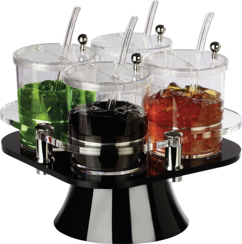 Buffetbar drehbar mit 4 Behältern (1)