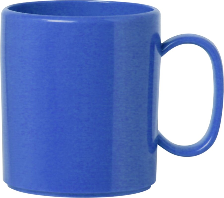 Becher "Colour" mit Henkel blau (1)