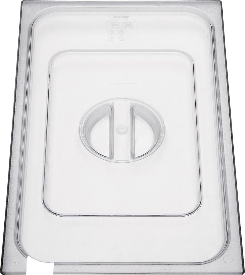 GN-Deckel mit Löffelausschnitt Polycarbonat für 1/6 (1)