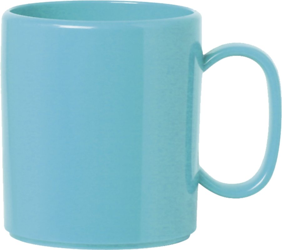Becher "Colour" mit Henkel hellblau (1)