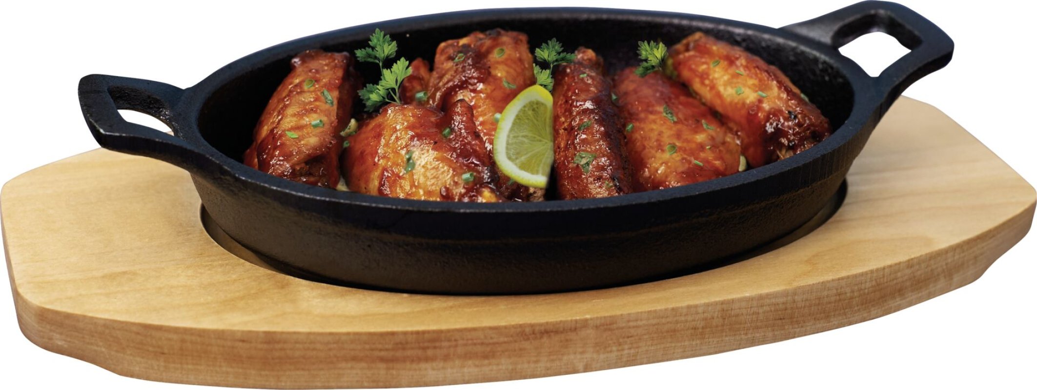 Gusseiserne Servierartikel oval, 17x12cm (1)