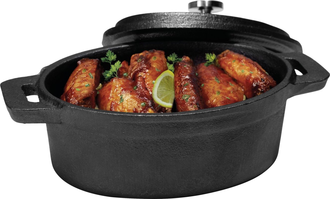 Gusseiserne Servierartikel oval, 12x9cm (2)