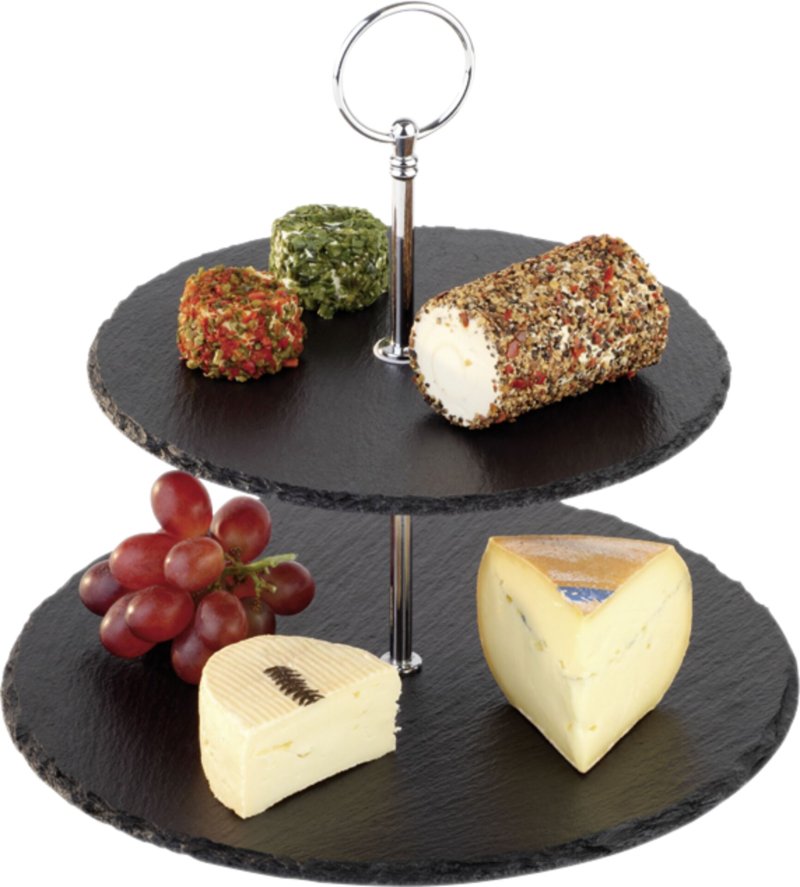 Naturschiefer-Etagere 2-stufig (1)