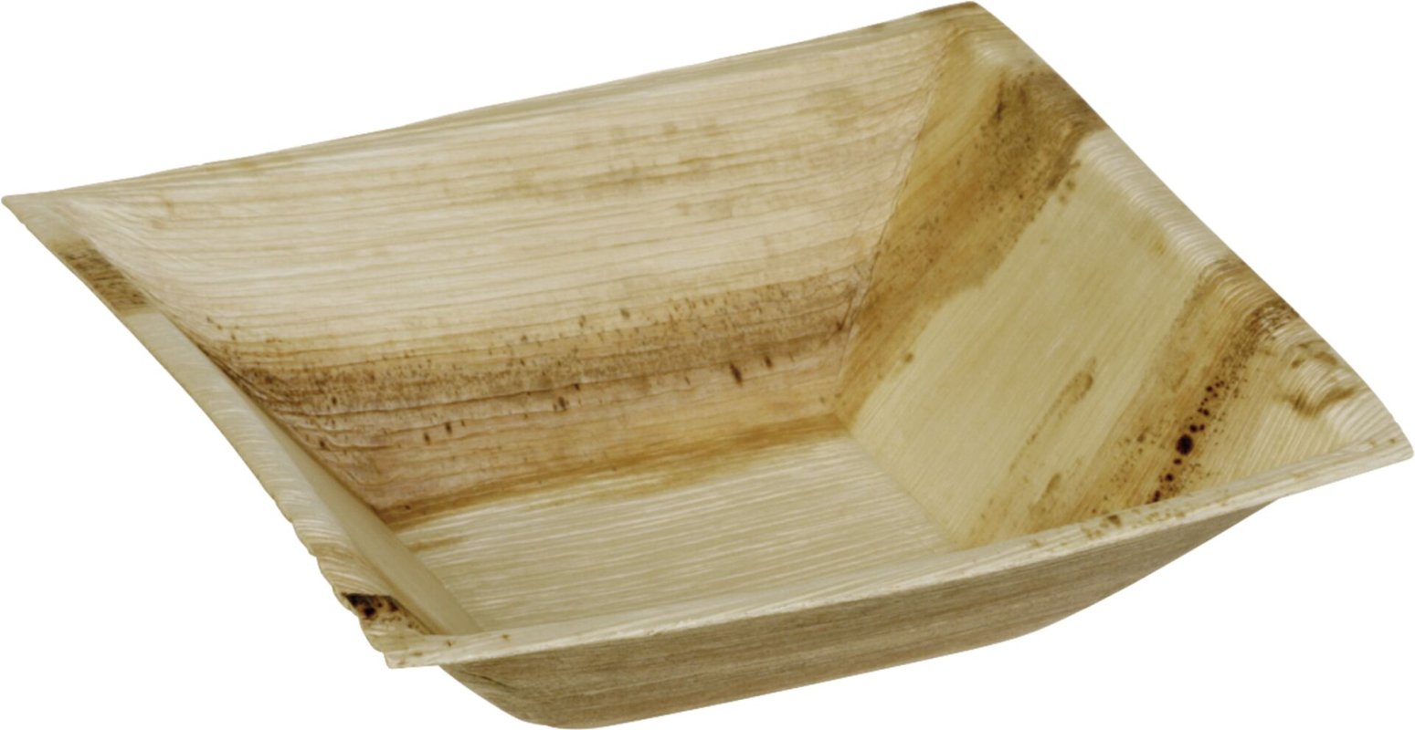 Schale/ Teller quadratisch "Palmblatt" tief (2)