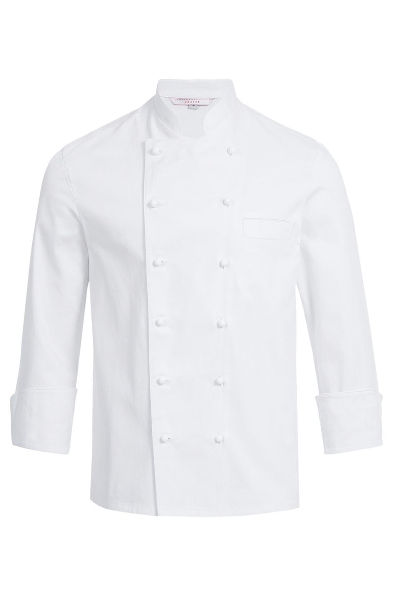 Kochjacke Herren, Brustleistentasche, langarm Größe S (4)
