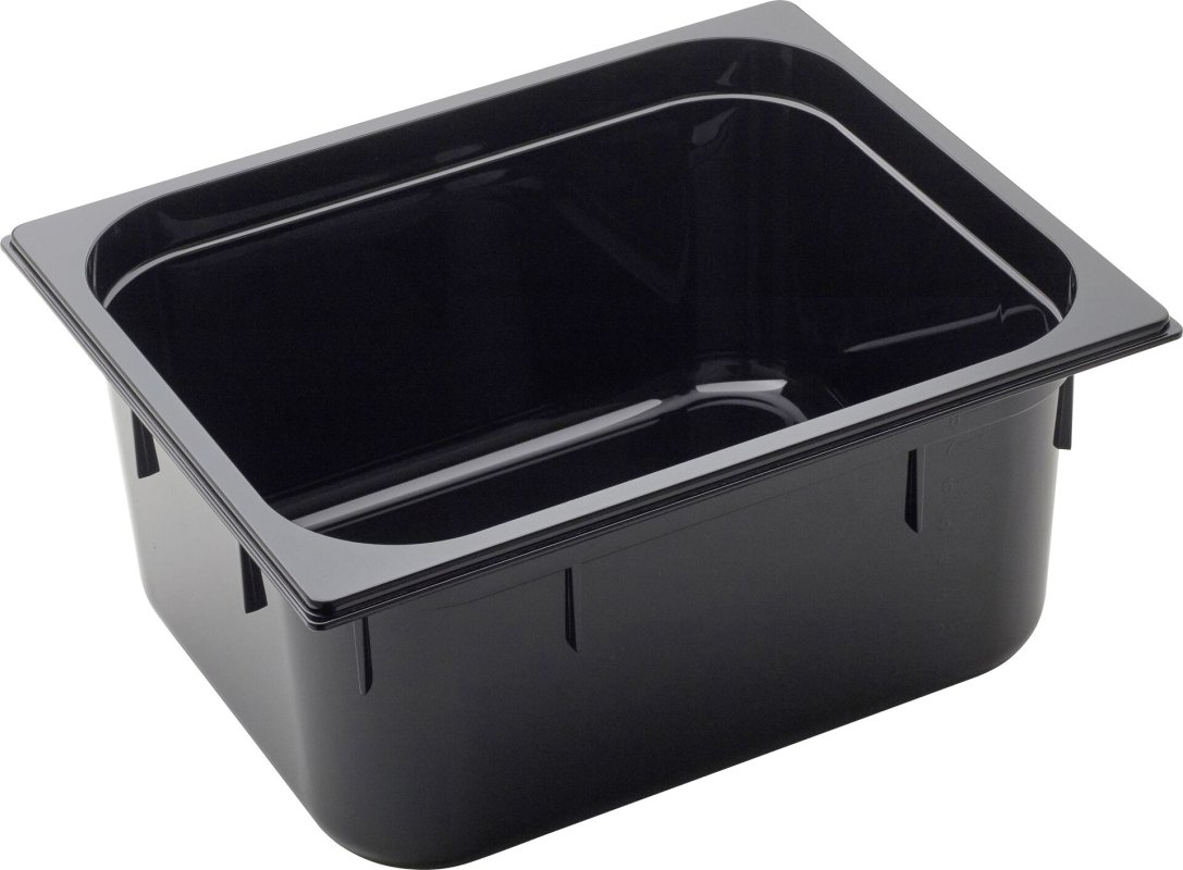 GN Behälter 1/2 Polycarbonat schwarz T: 150mm (1)