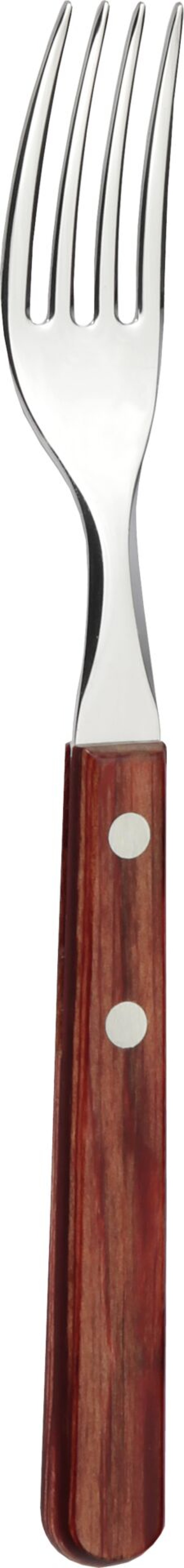 Steak-/Pizzabesteck "Churrasco" Gabel L: 20,5cm mahagoni (1)