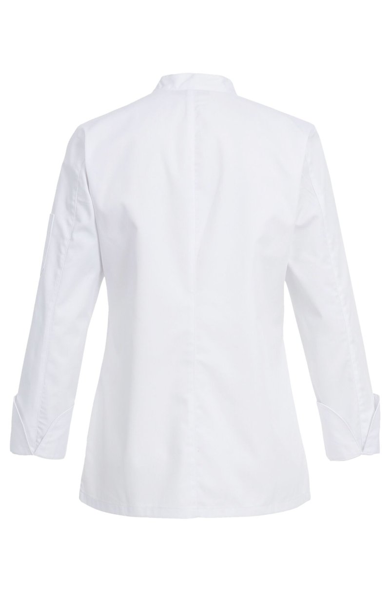 Kochjacke Damen, Druckknöpfe, langarm Größe S (2)