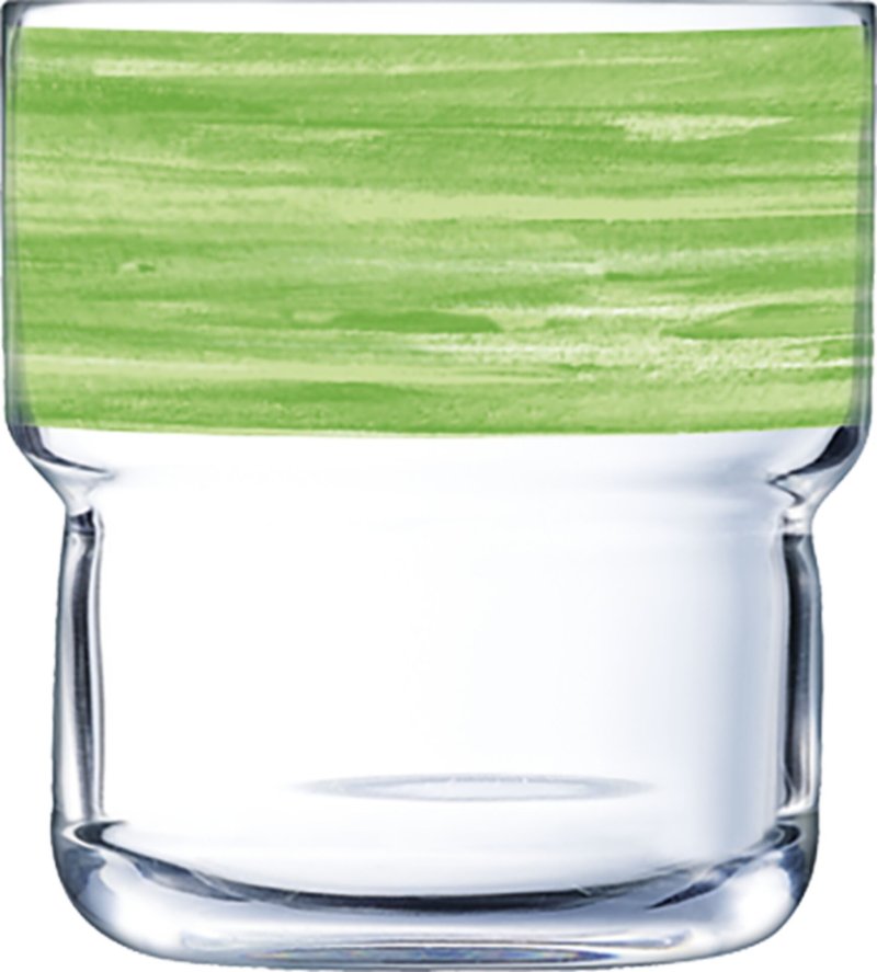 Glasserie "Brush" 220ml Grün 220ml (1)