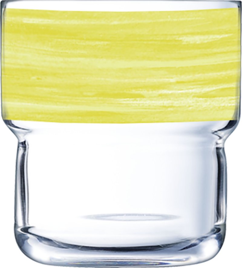 Glasserie "Brush" 220ml Gelb 220ml (1)
