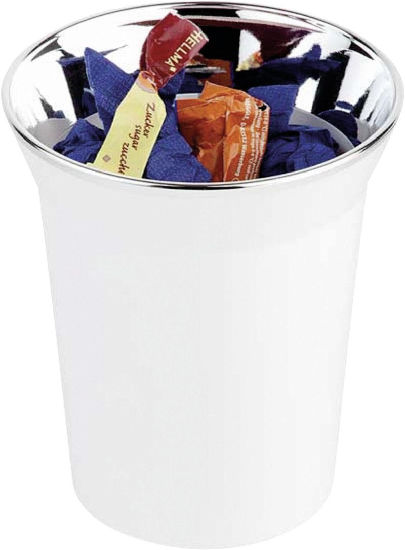 Tischabfallbehälter/Besteckbehälter weiß (1)