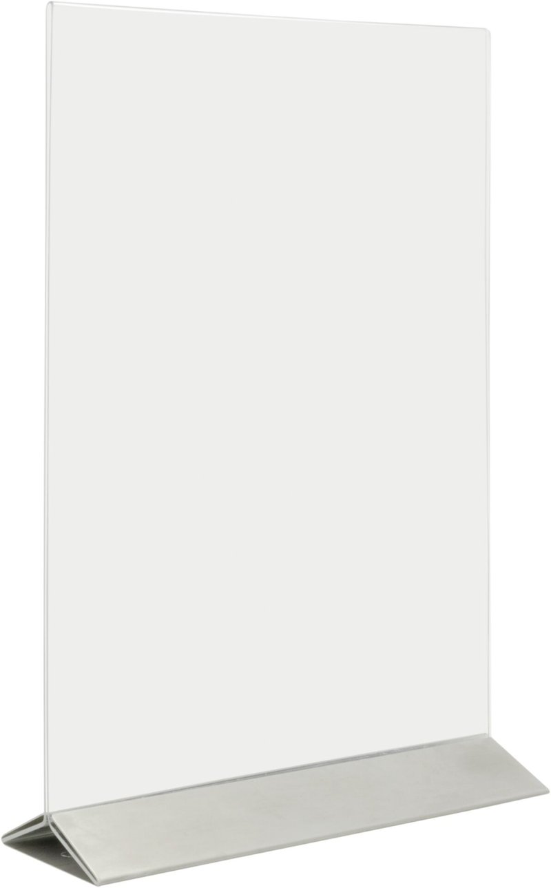 Kartenhalter mit Edelstahlfuß A4 (1)