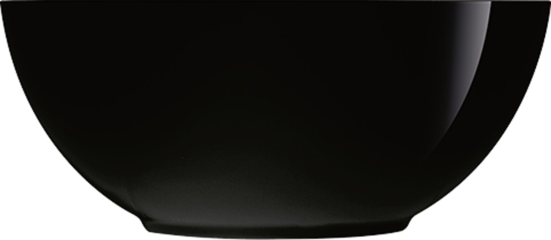 Hartglasgeschirr "Evolution" schwarz Schale Ø12 cm (1)