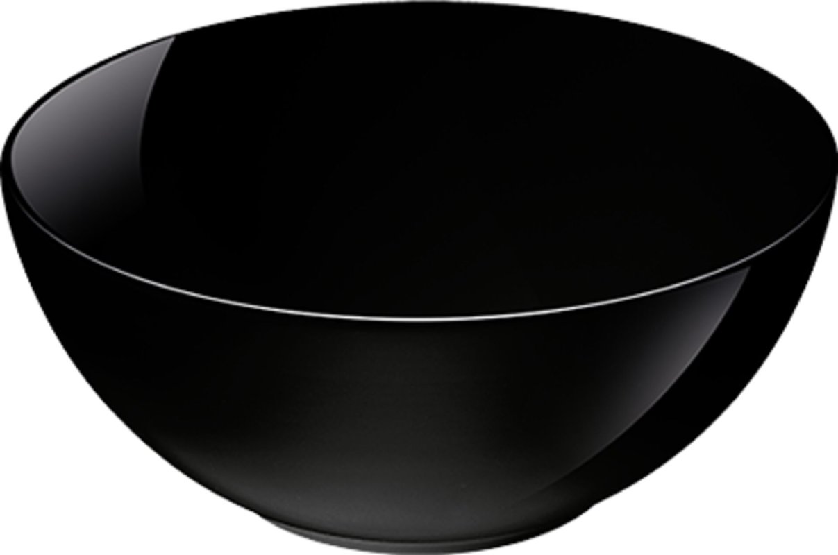 Hartglasgeschirr "Evolution" schwarz Schale Ø12 cm (2)