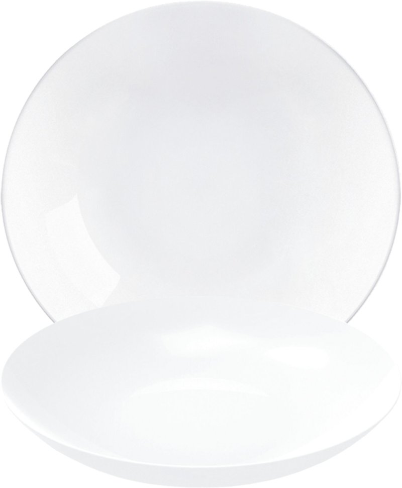 Hartglasgeschirr "Evolution" weiß Teller Coup tief Ø20 cm (1)