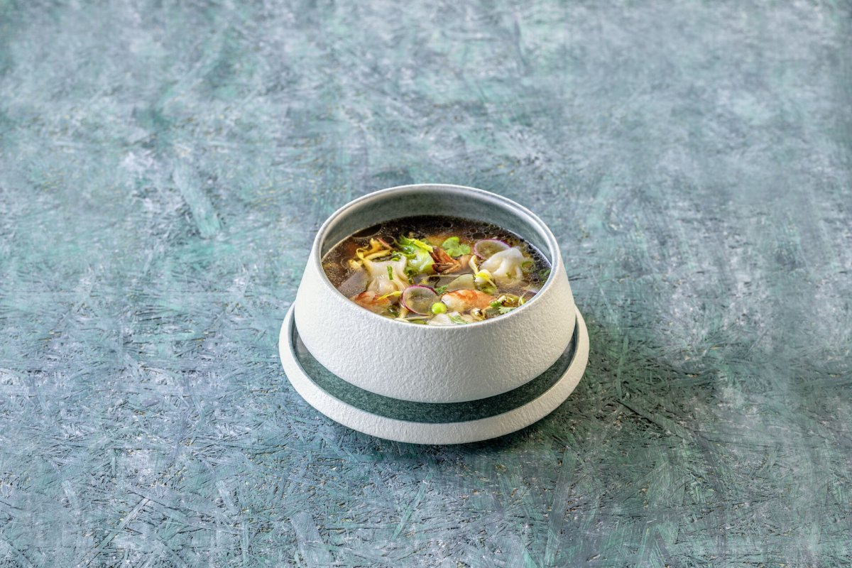 Porzellan Serie "Samoa" blau Teller flach Ø19cm (6)