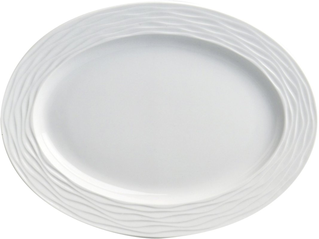 Hotelporzellan "Curved" Platte oval, 32,5 cm (1)
