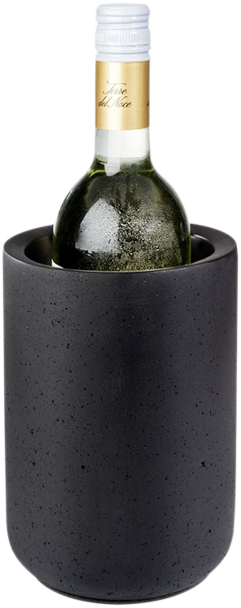 Flaschenkühler "Element" Beton schwarz (2)