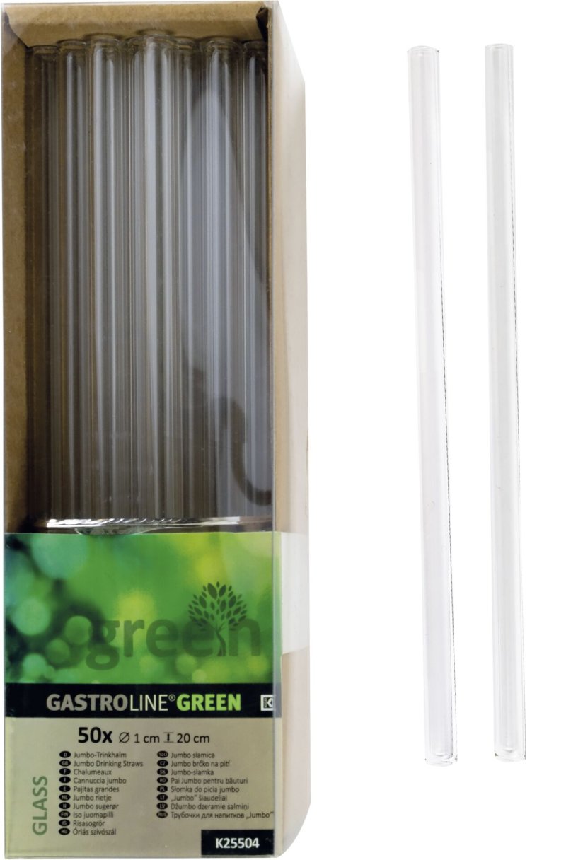 Trinkhalme, Glas 20cm (1)