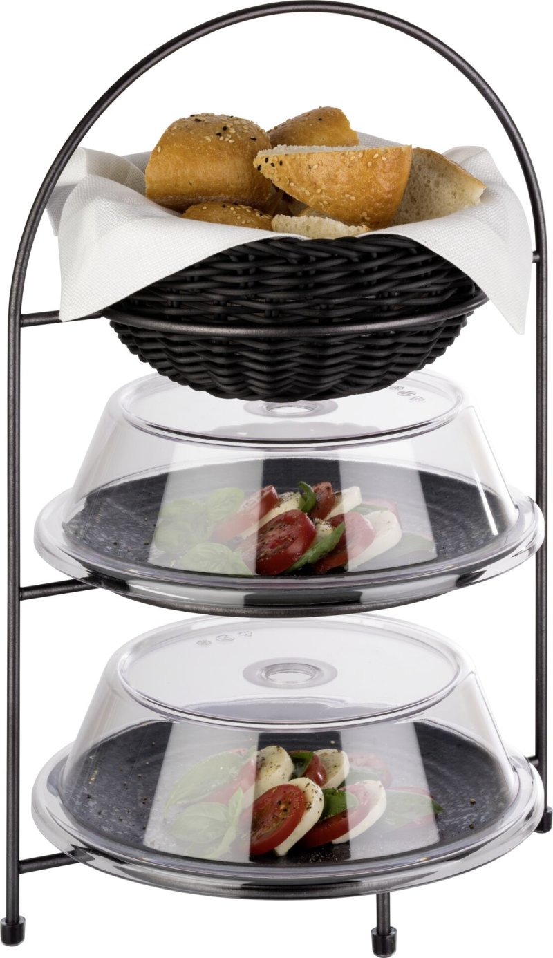 Serviergestell "Industrial" aus Edelstahl für 3 Teller (3)