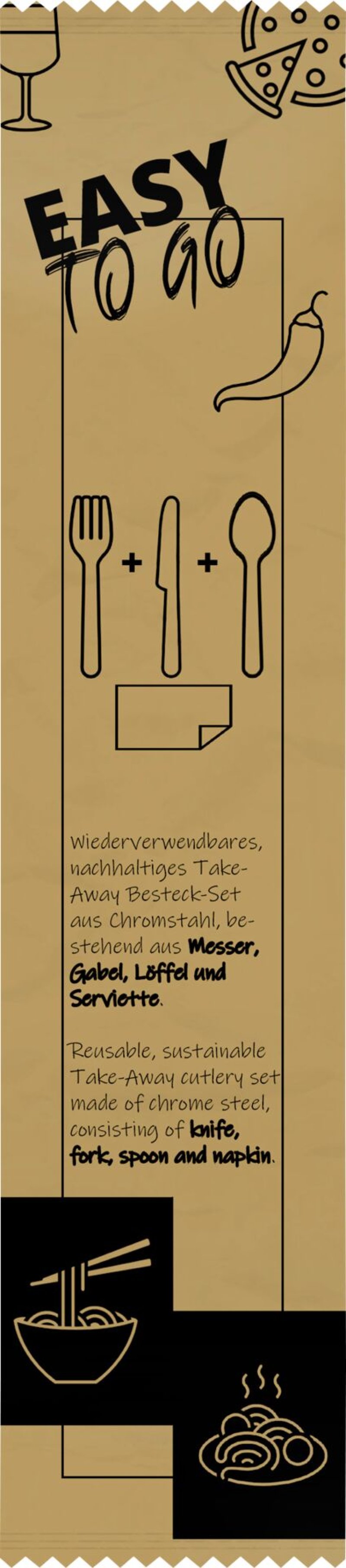 Mehrweg-Besteck "EASY TO GO" Set 4tlg. (1)