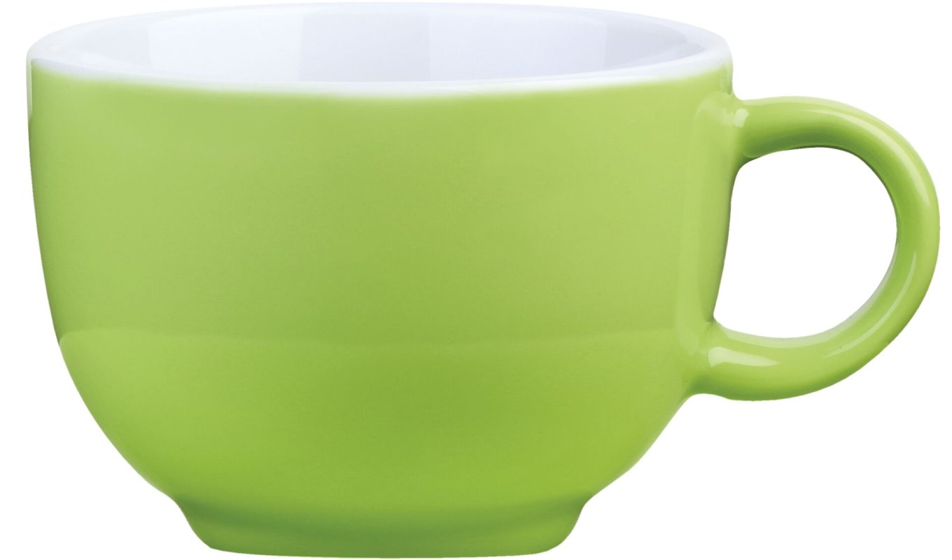 Kaffee-/Cappuccinotasse obere limette (2)
