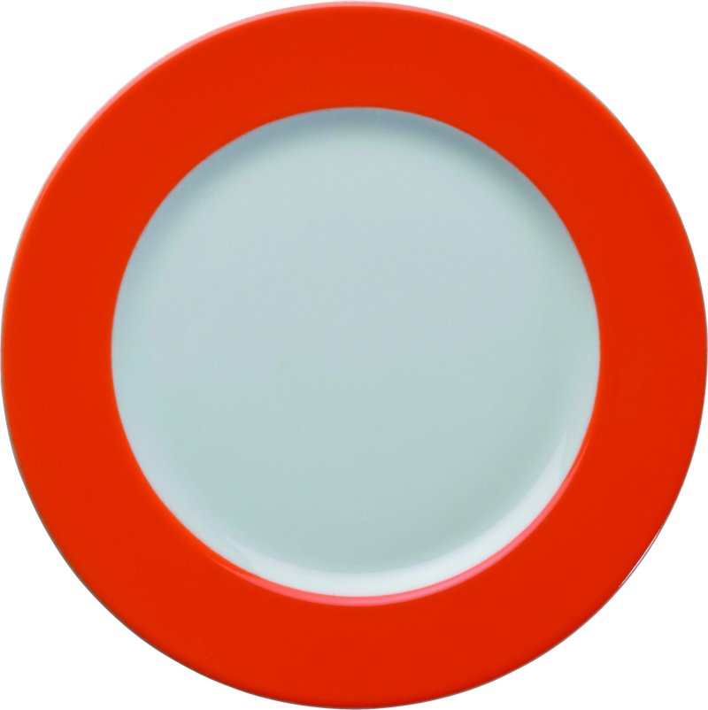 Teller flach 21,5cm orange (1)