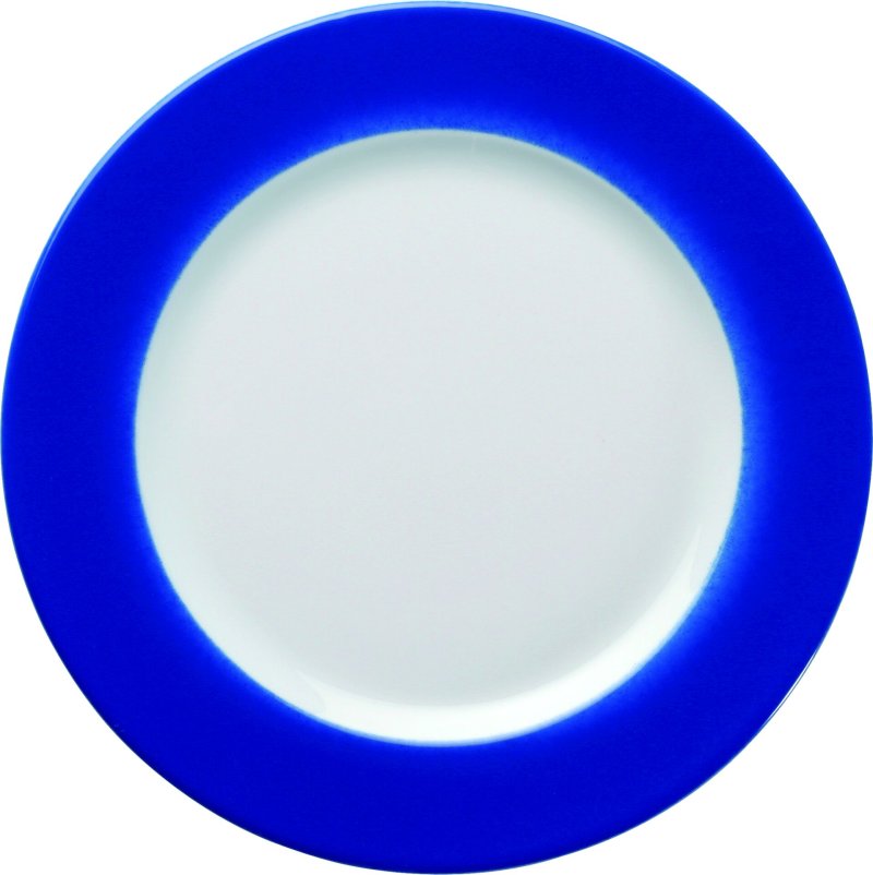 Teller flach 21,5cm blau (1)