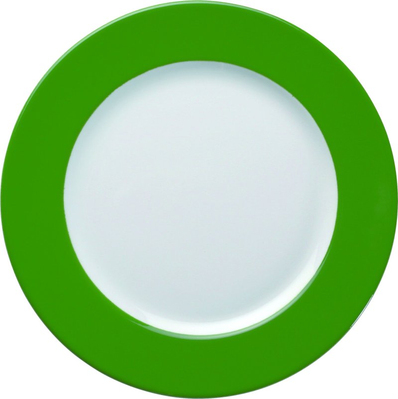 Teller flach 21,5cm grün (1)
