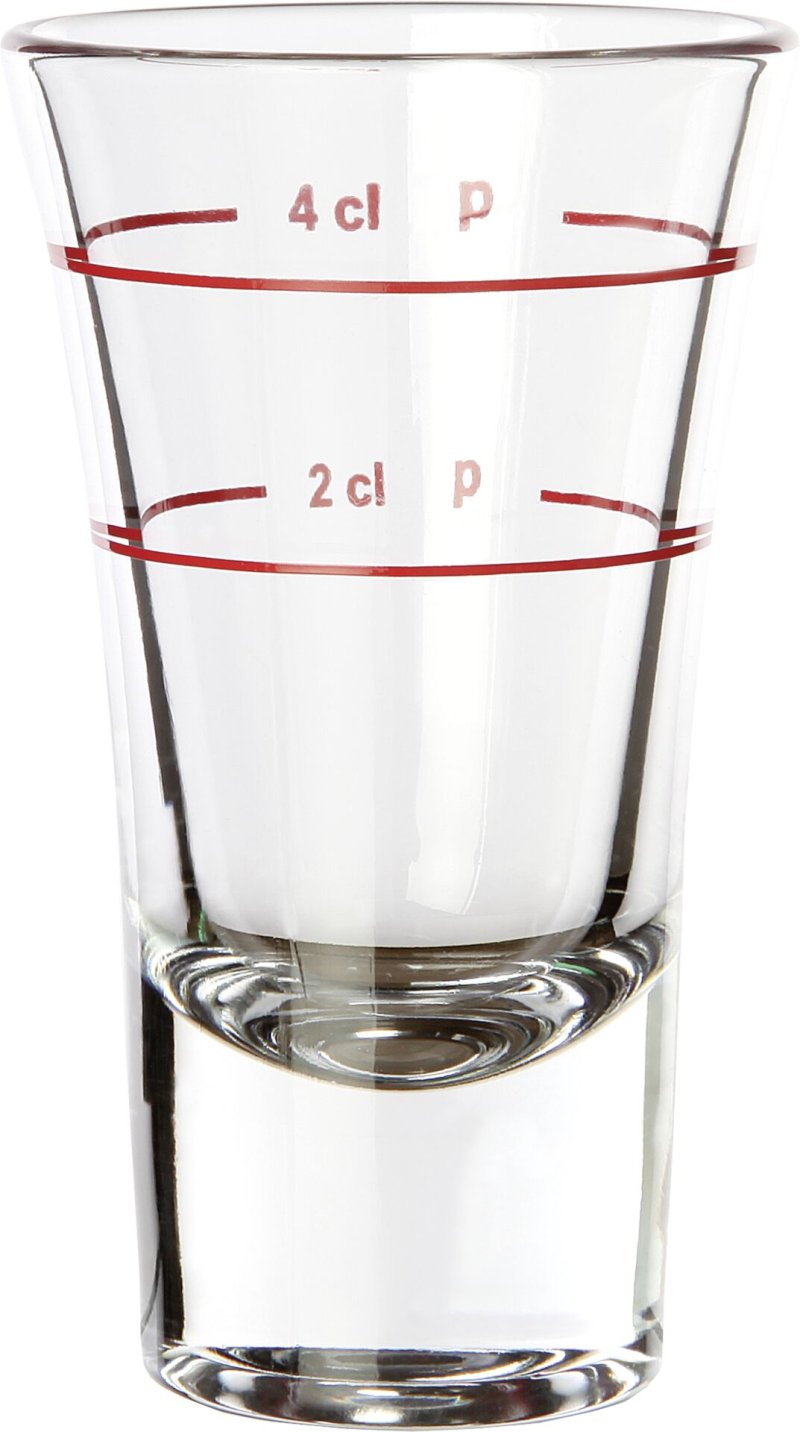 Schnapsglas 2 cl + 4 cl (1)