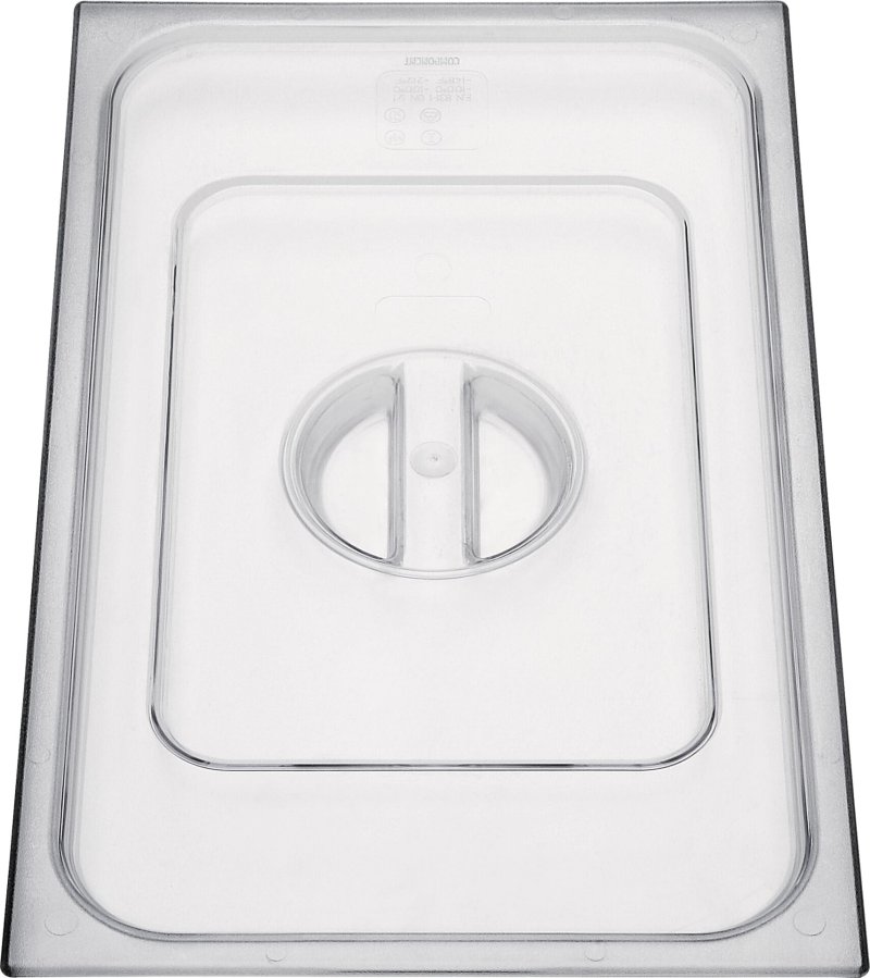 GN-Deckel ohne Löffelausschnitt Polycarbonat für 1/1 (1)