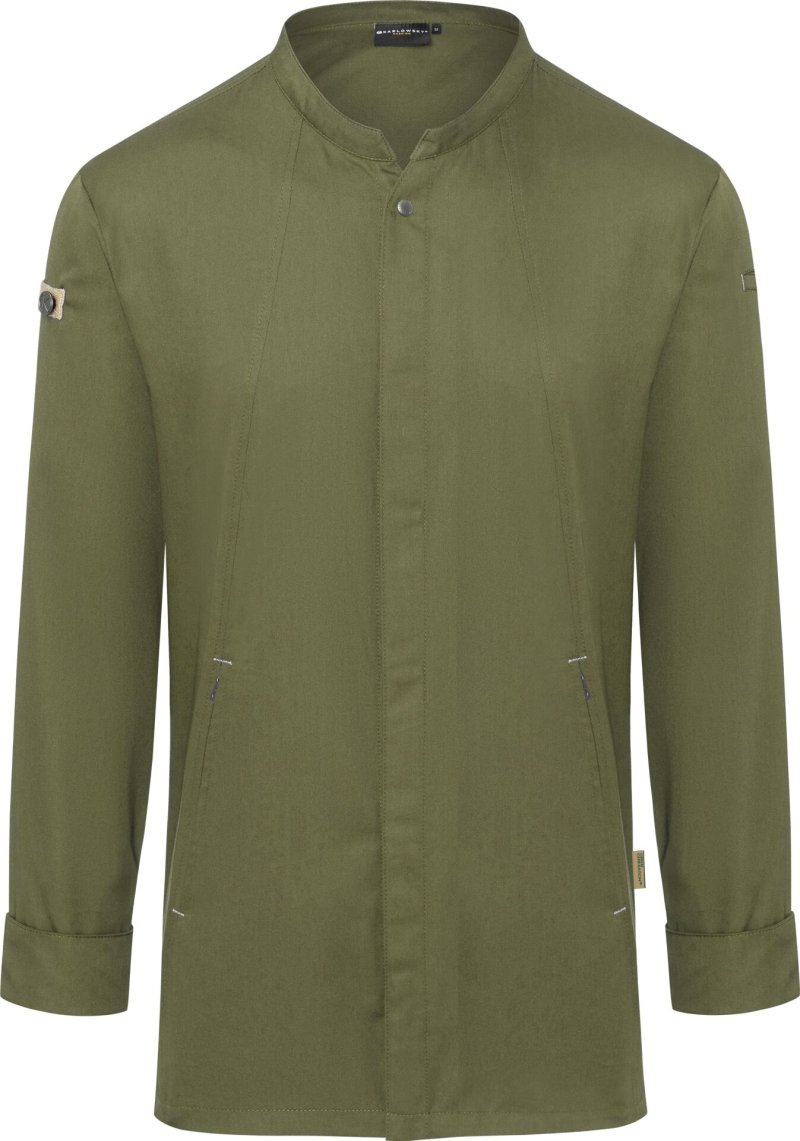 Kochjacke Herren "Green-Generation", moosgrün 48 (2)