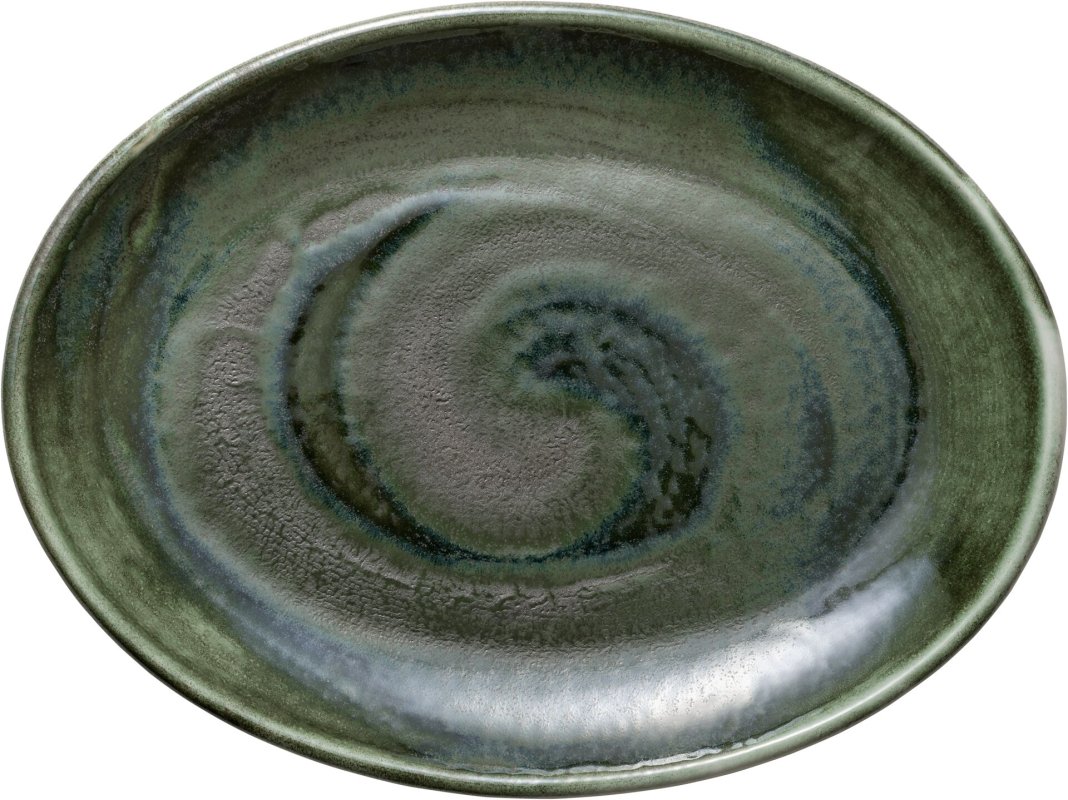 "Heart & Soul" Avocado Platte oval coup 25x19cm (1)