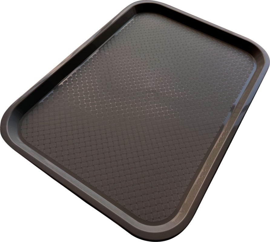 Serviertablett PP 41,5x31cm braun (1)