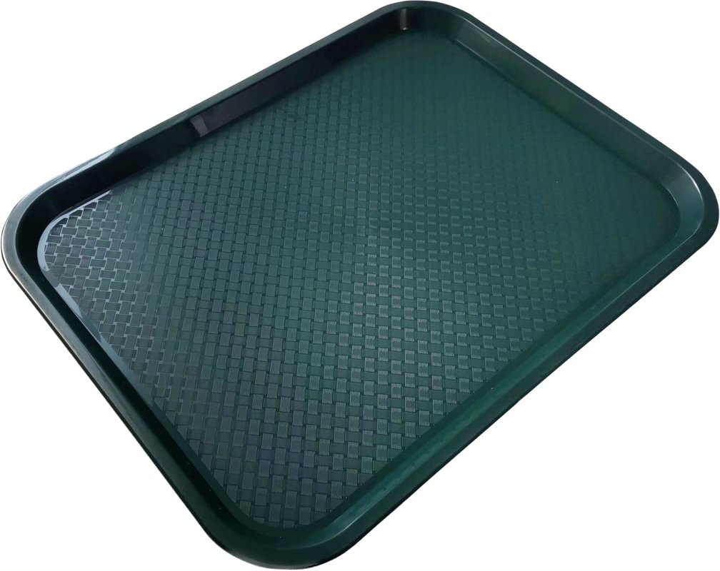 Serviertablett PP 41,5x31cm dunkelgrün (1)