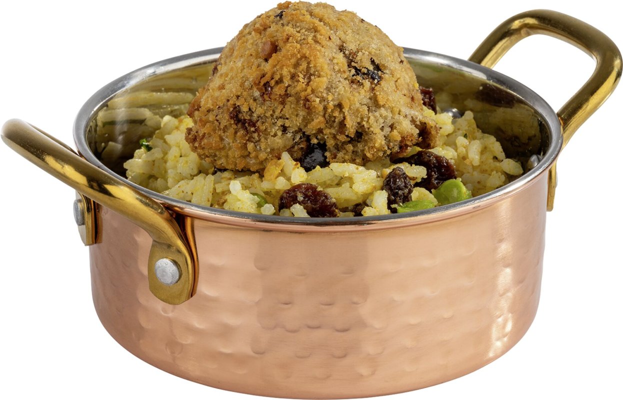 Servierartikel "Mumbai" rund mit 2 Griffen, ØxH:11,7x4,8 cm (2)