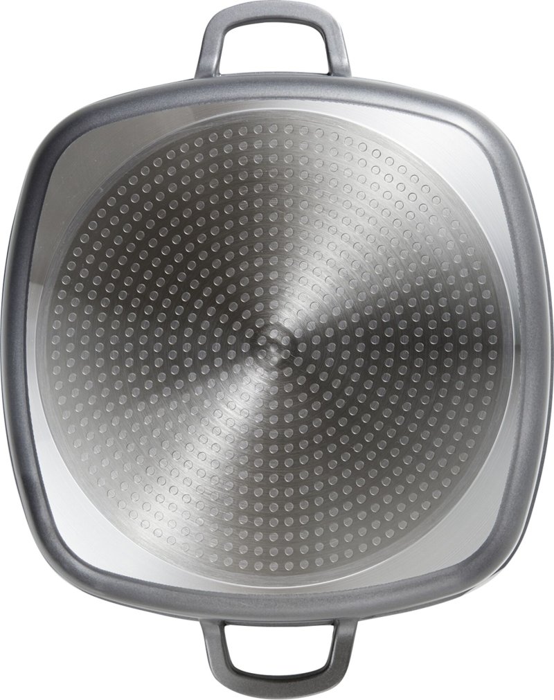 Bratpfanne eckig antihaft mit Aromaglasdeckel 4,7 Liter (4)