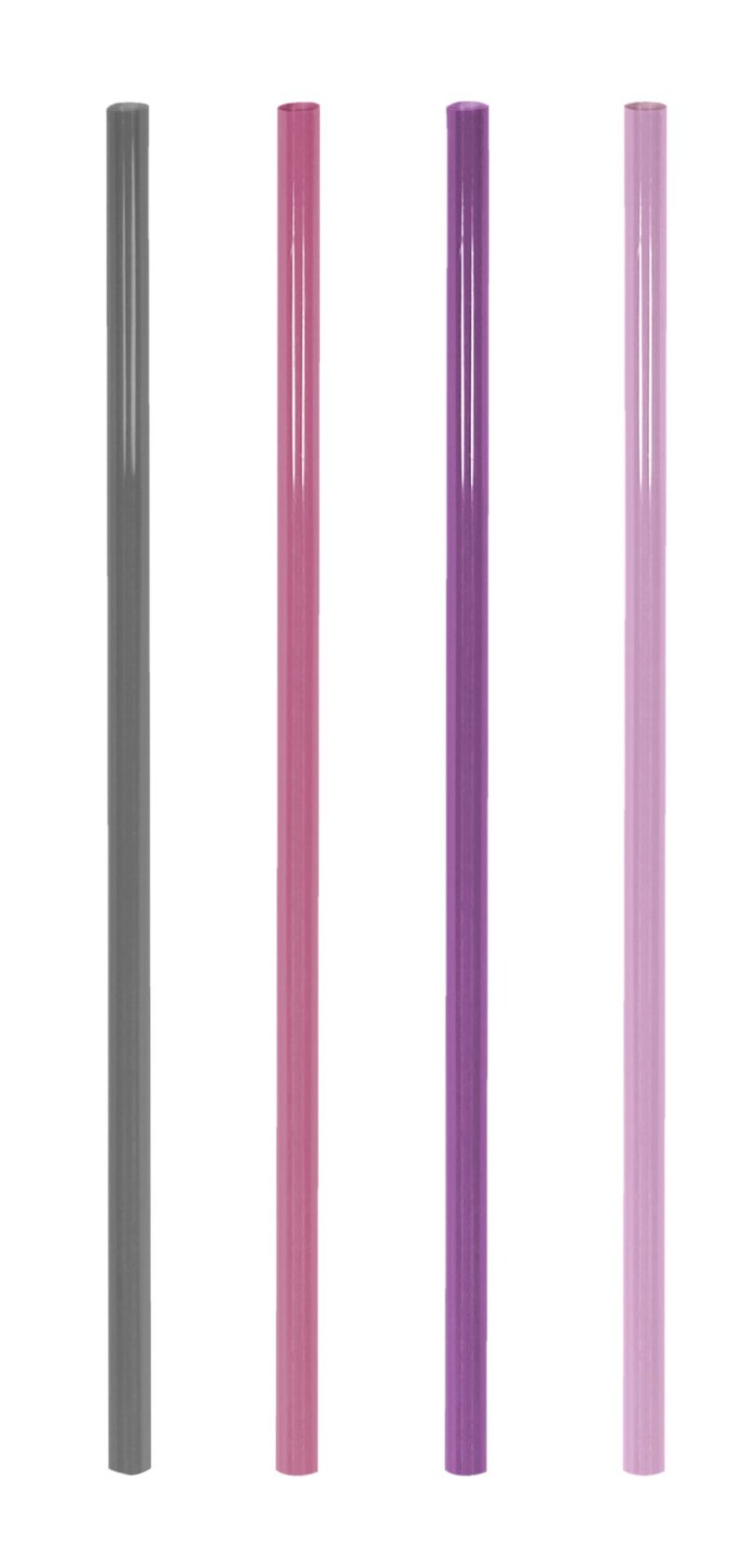 Trinkhalme aus Hartplastik Jumbo "Wild Berry" (1)