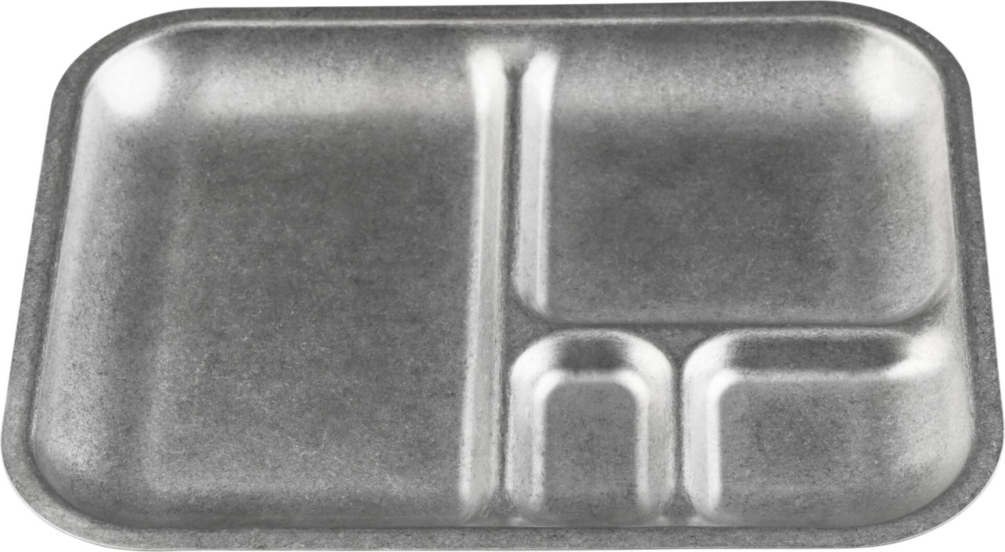 Edelstahlserie "Yoko" Abteilteller flach 26x21cm (1)