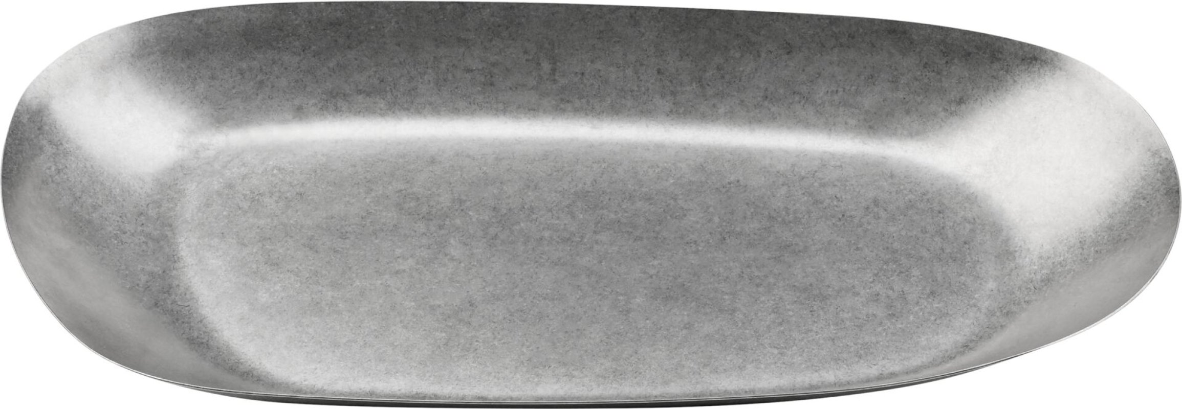 Edelstahlserie "Yoko" Platte flach oval 31x14,7cm (1)