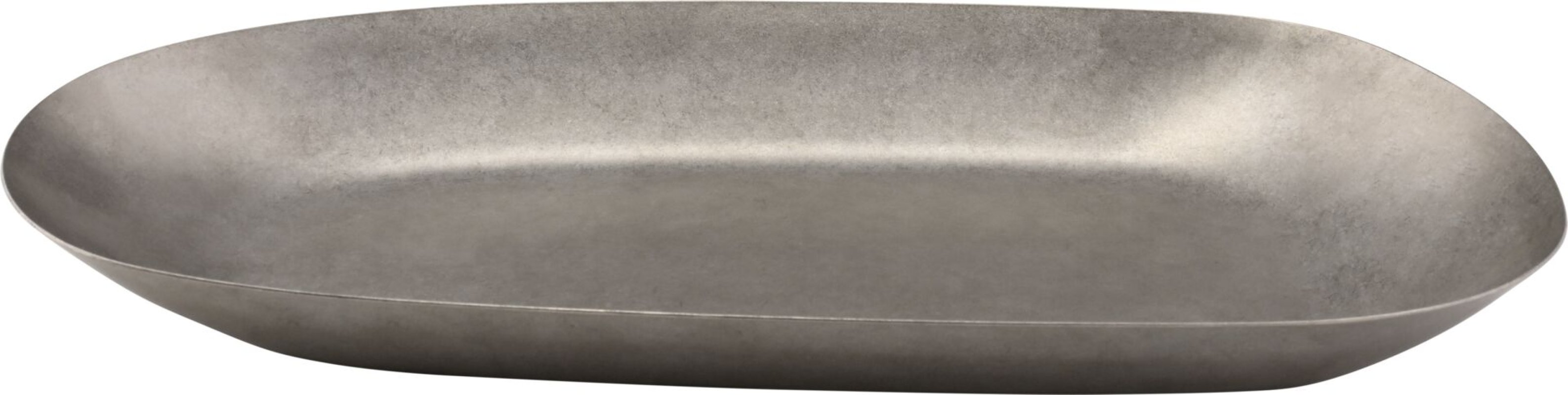 Edelstahlserie "Yoko" Platte flach oval 31x14,7cm (2)